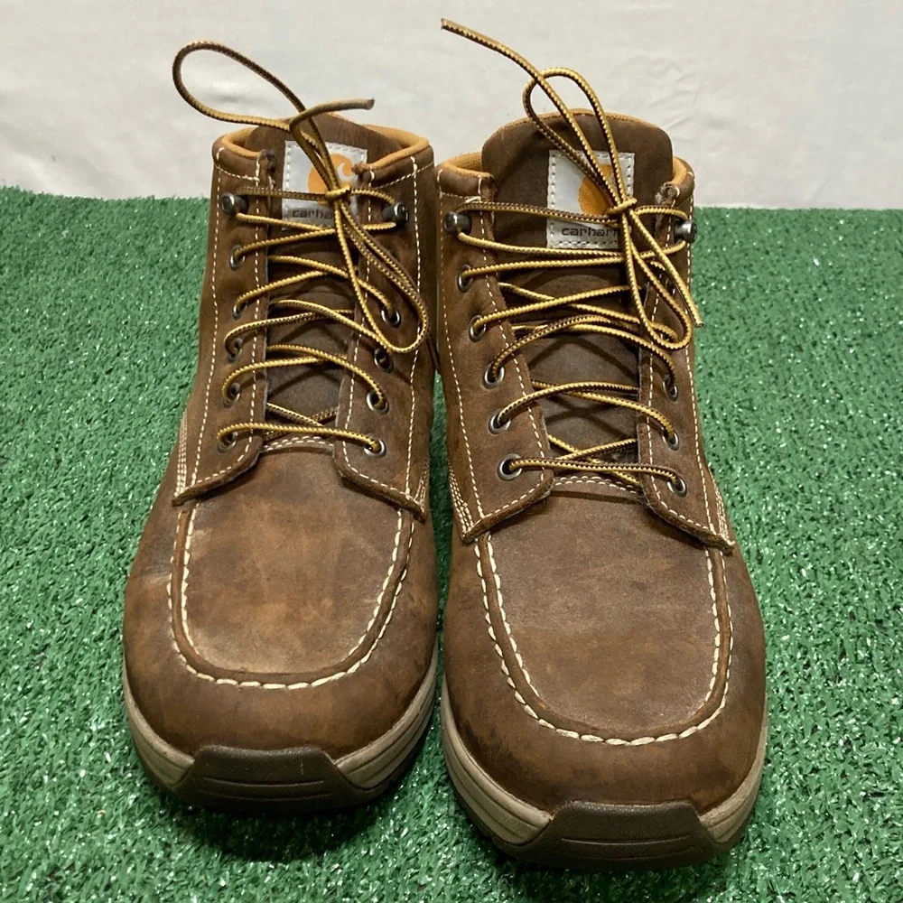 Carhartt Men's Tan Work Boots size 10.5 (OKPM-02-035) - Picture 2 of 10